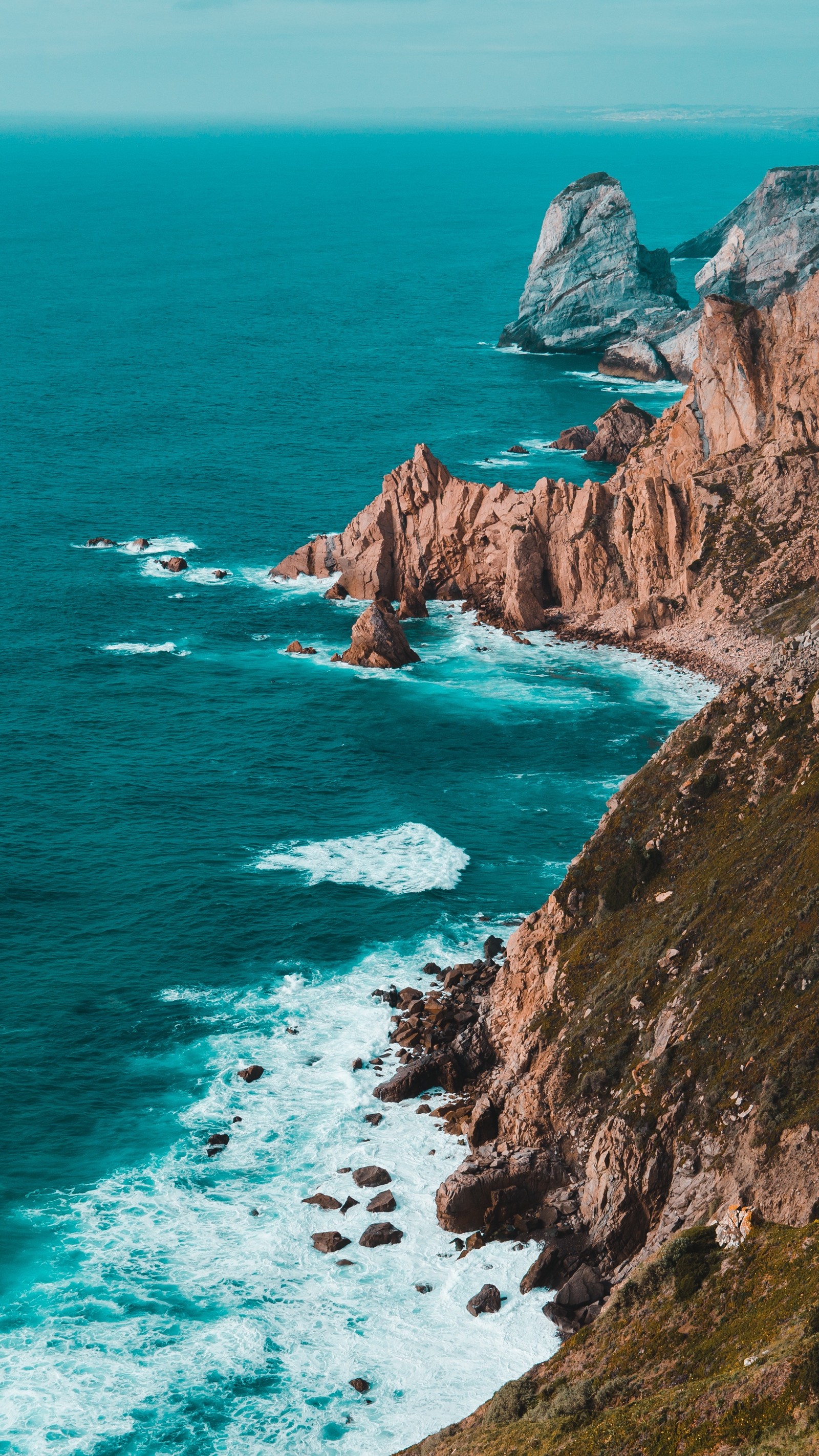 beauty nature, coast, rocks, sea, summer wallpaper