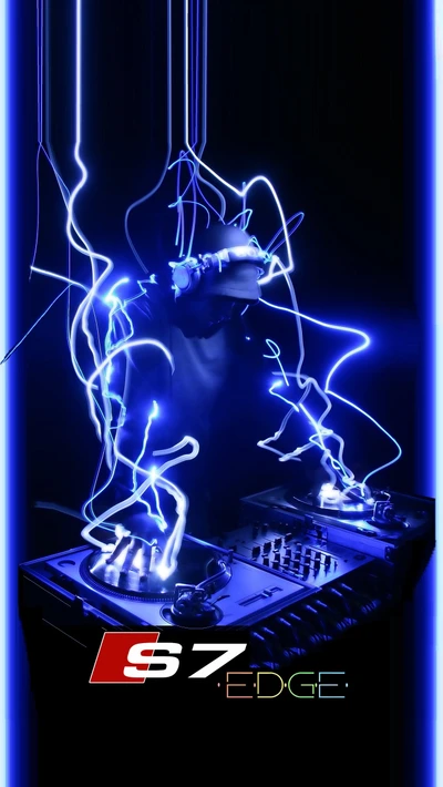 Electric DJ Performance with Dynamic Lights