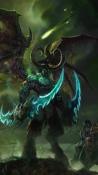 azzinoth, escuro, illidan stormrage, world of warcraft, wow