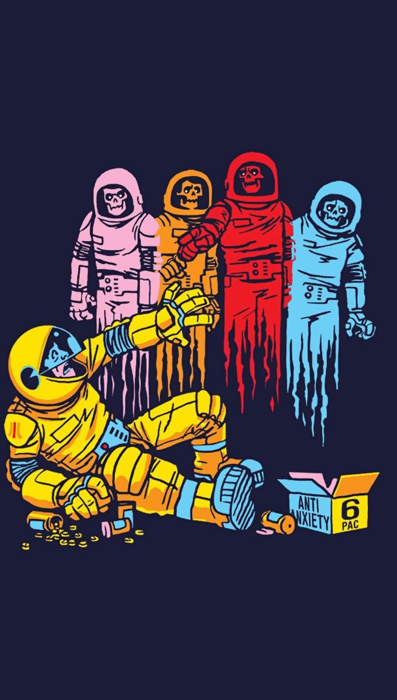 Un cartoon de un grupo de astronautas y un hombre en un traje espacial (hsjsh, hsryj)