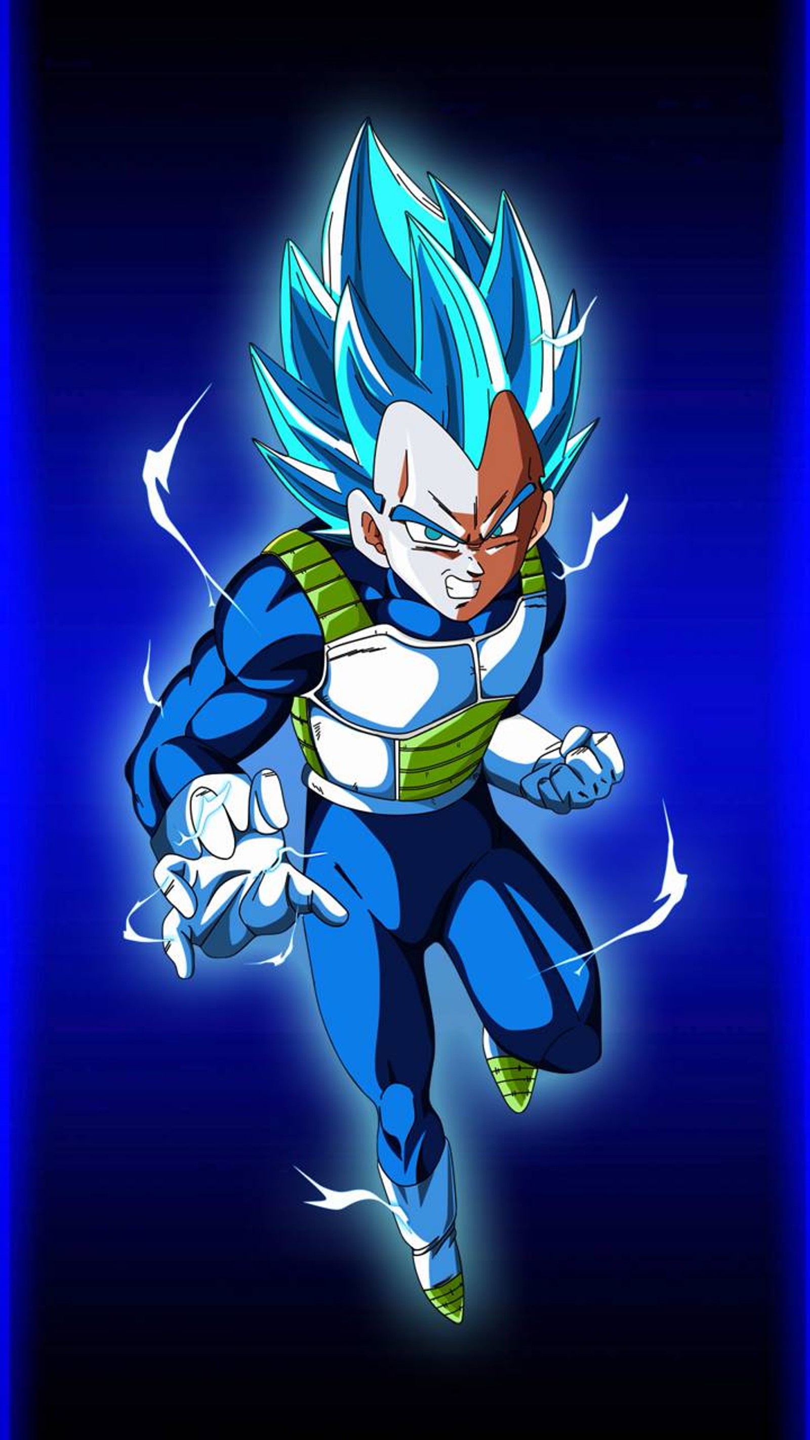 Une image de dessin animé d'un personnage bleu et blanc courant (dbz, dbz super, dragon ball, dragon ball super, étoile)