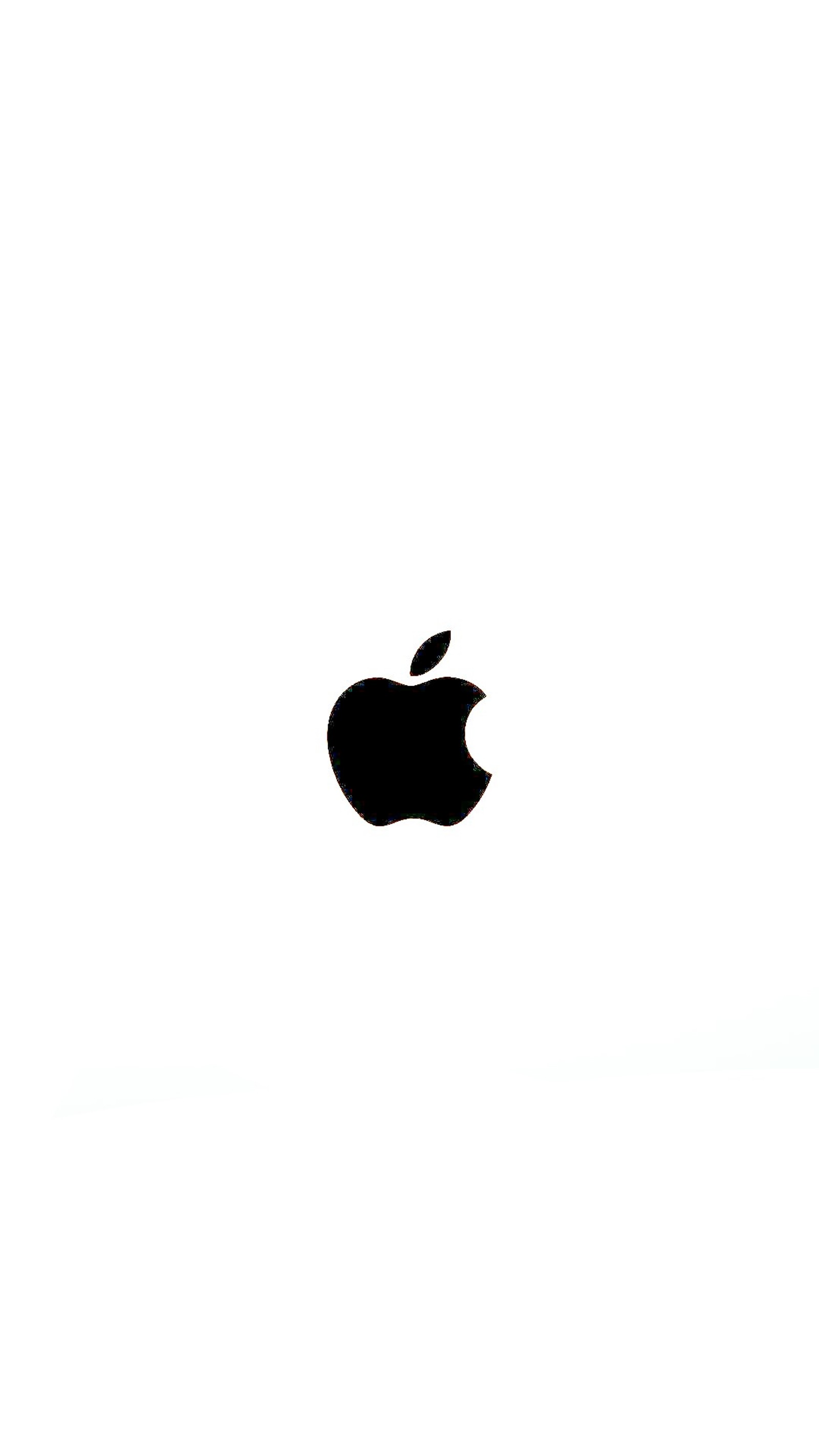 Ein schwarzes apple-logo auf weißem hintergrund (apfel, bilder)