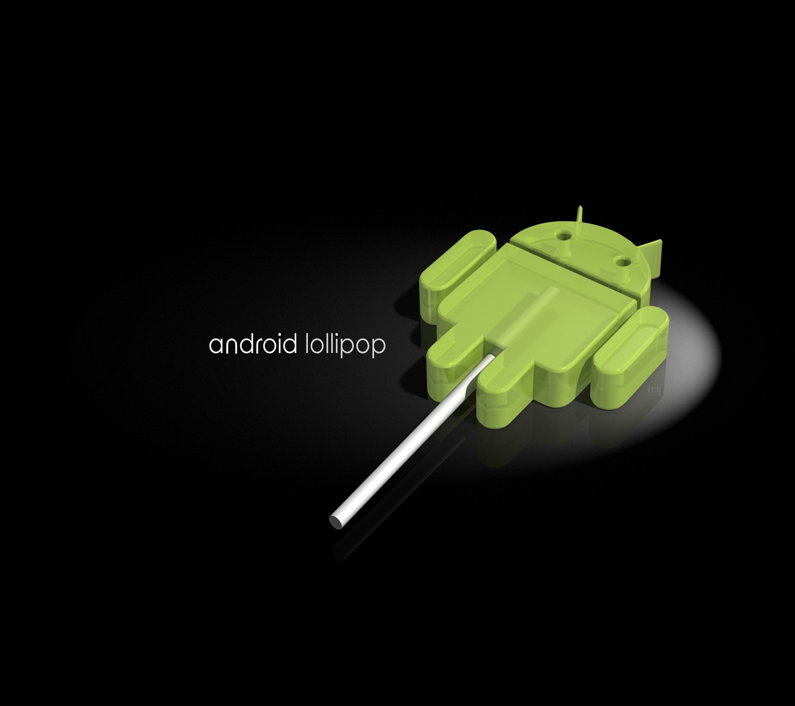 A close up of a green android lollipop with a white stick (android, candy, google, logo, lollipop)