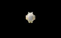 android, dark, robot, gold