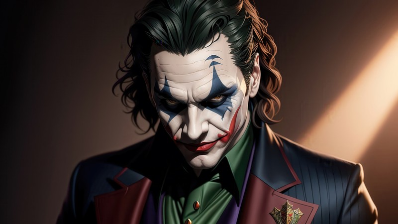 Статуя шутника бэтмена темного рыцаря от sideshow (джокер, joker, суперзлодей, злодей, искусство)