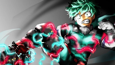 izuku midoriya, cobertura total, my hero academia, boku no hero academia, anime