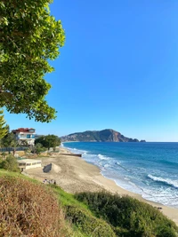 praia cleópatra, costa, água, planta, recursos hídricos