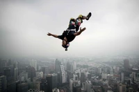 kuala lumpur, jumping, extreme sport, base jumping, stunt performer wallpaper