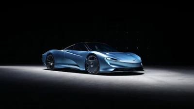 McLaren Speedtail: Гибридный спортивный автомобиль в темной элегантности