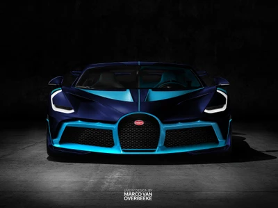 Bugatti Vision Gran Turismo: Удивительный синий дизайн суперкара