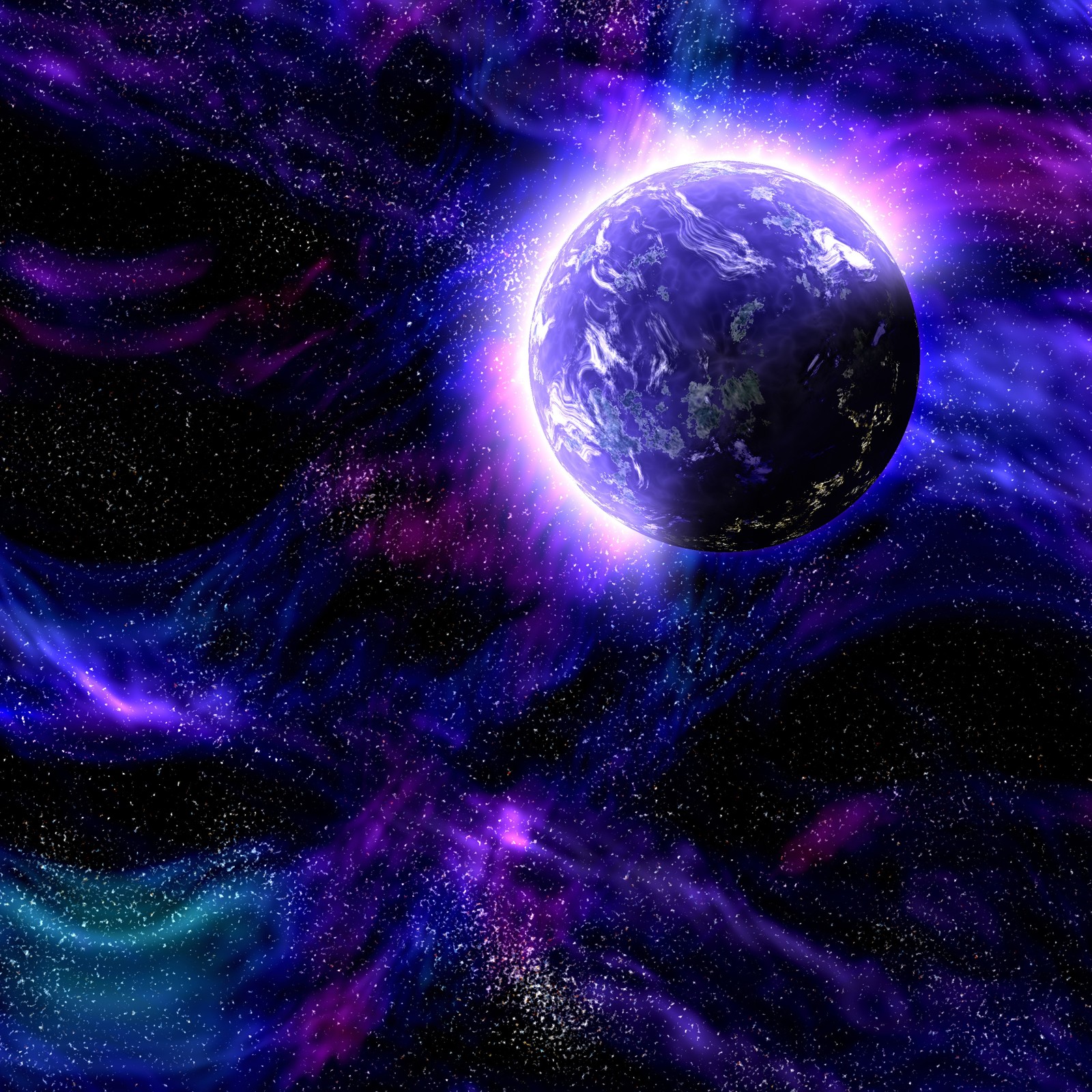 galaxy, universe, outer space, purple, nature wallpaper