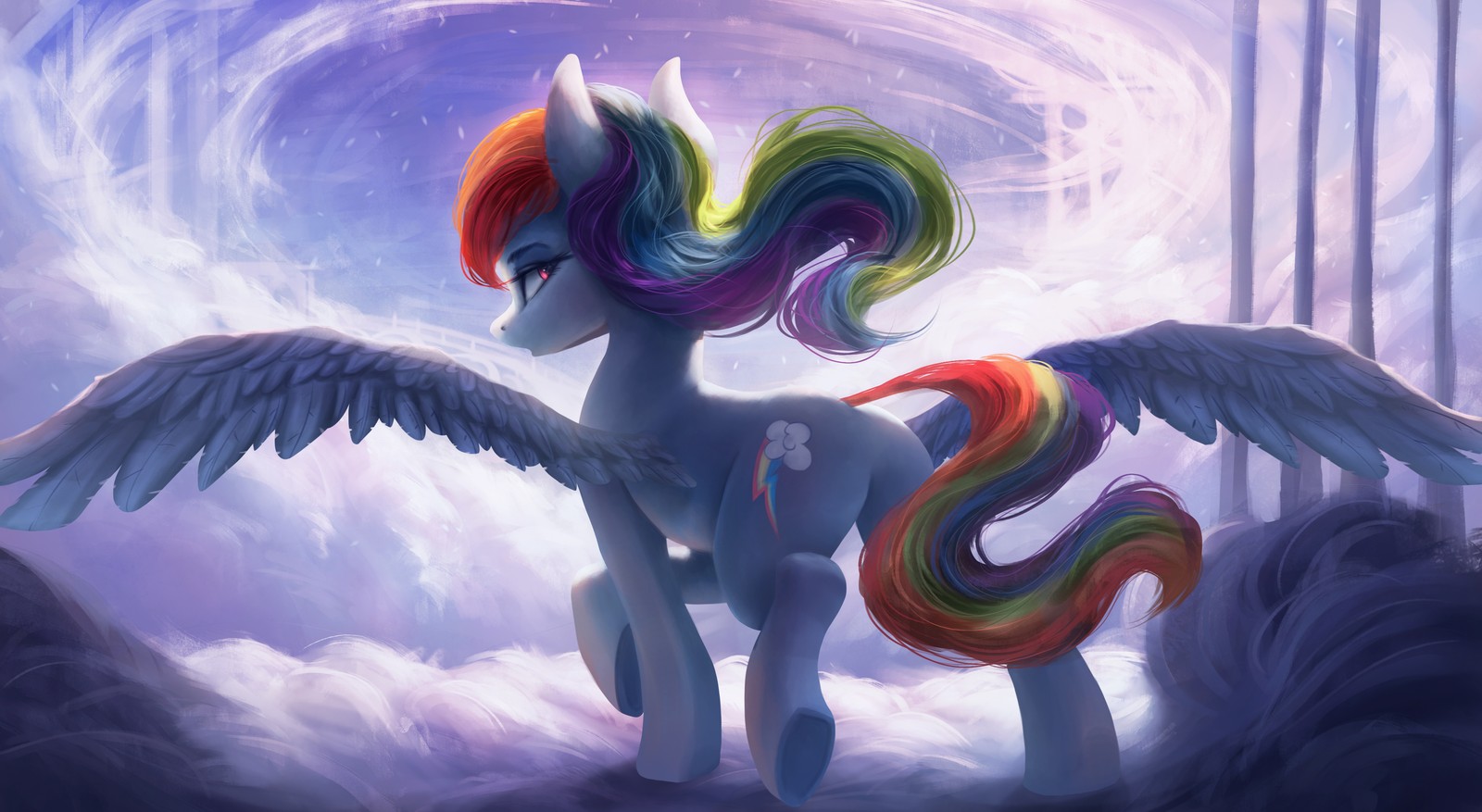 Lade rainbow dash, pegasus pony, my little pony freundschaft ist magie, cgi grafik, graphics cgi Hintergrund herunter