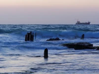 mer, océan, la côte, plan deau, vague