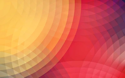 Vibrant Circular Patterns in Warm Hues of Yellow, Orange, Red, and Magenta