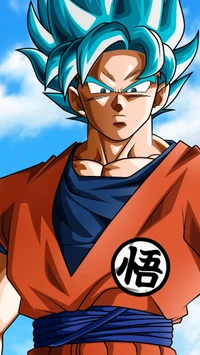 Goku in Super Saiyan Blue Form from Dragon Ball Super