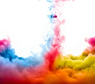 cloud, colors, dye, fume, light