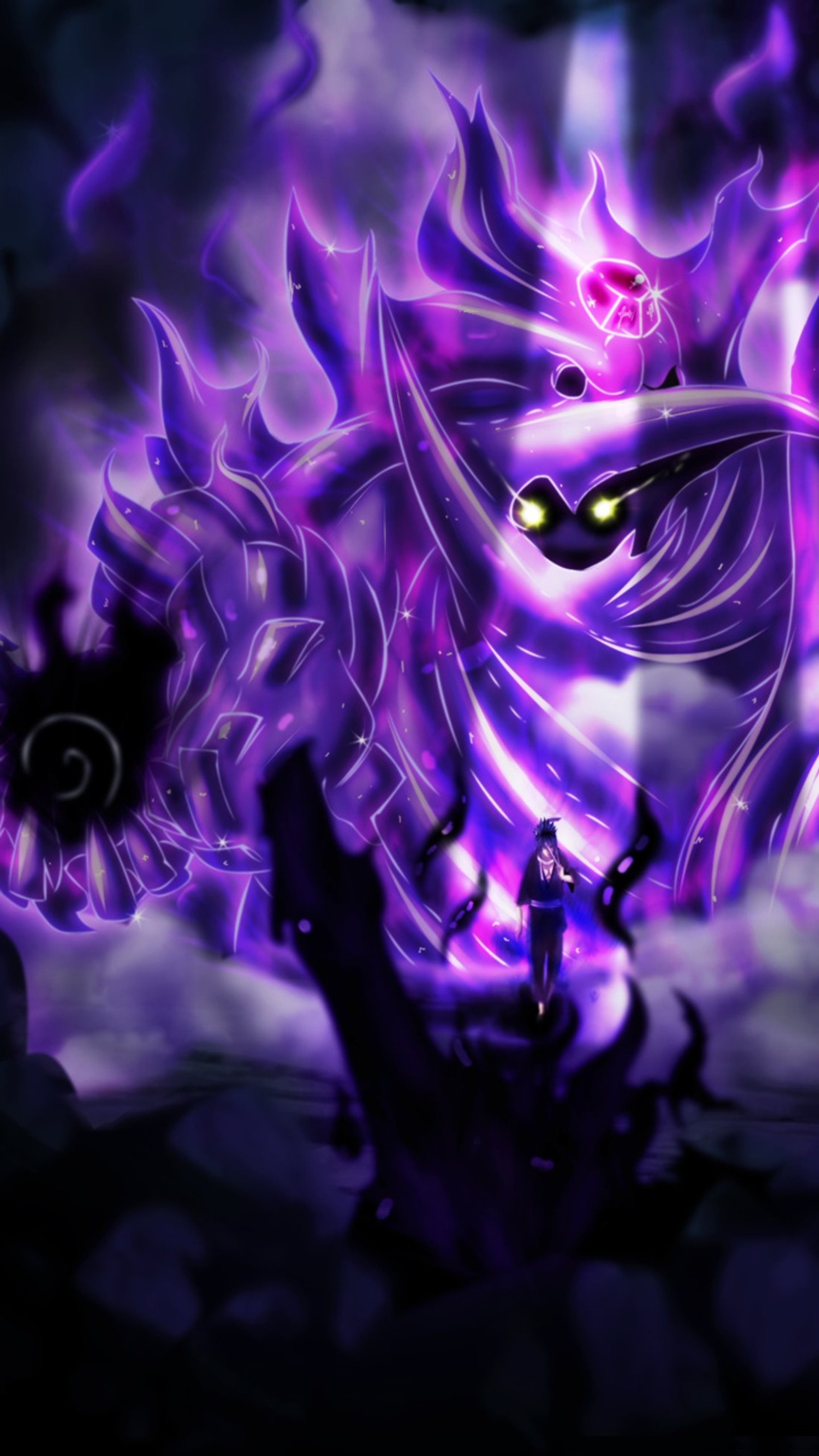 Lade anime, sasuke, susanoo Hintergrund herunter