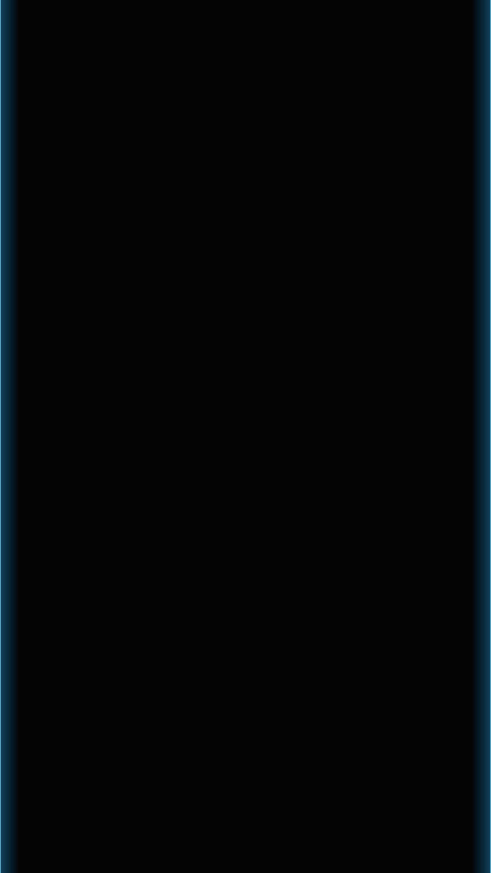 A close up of a cell phone with a blue frame (basic design, black, blue, bubu, cool effect)