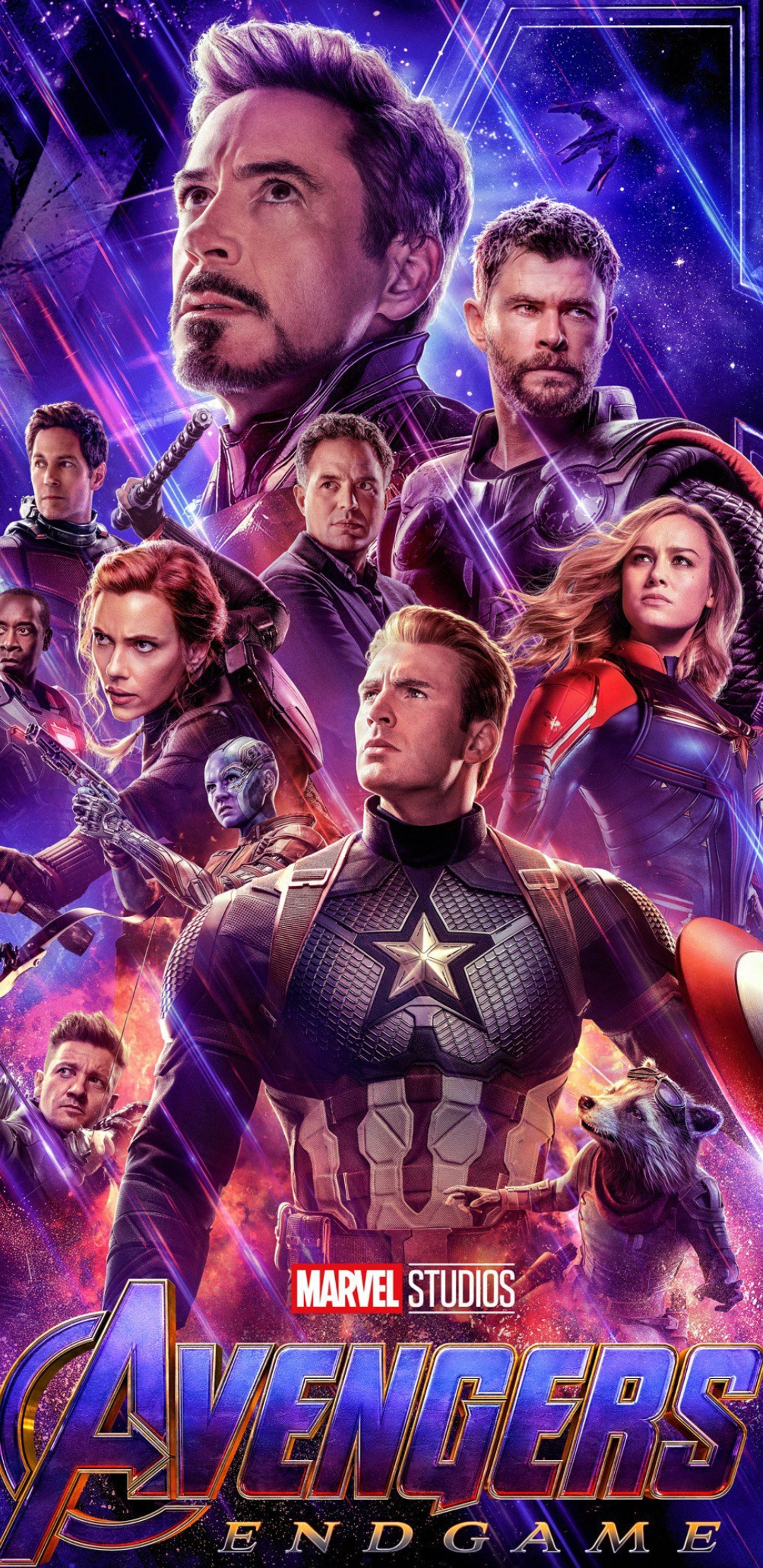 Affiche des avengers : endgame (avengers, captain marvel, fin de partie, endgame, héros)