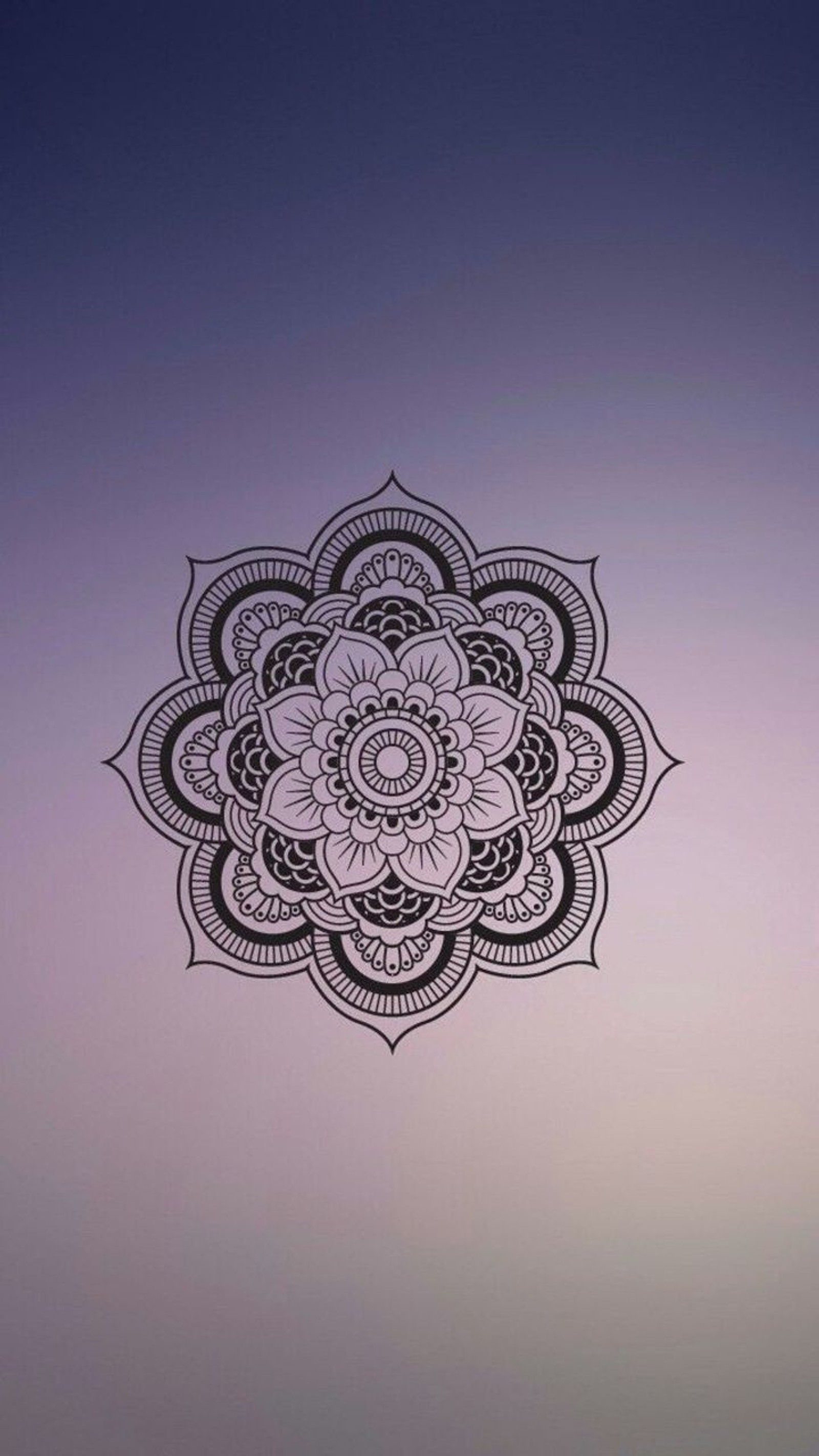 Um close de uma flor em uma parede com um fundo de céu (fofo, design, gradiente, mandala, bonito)