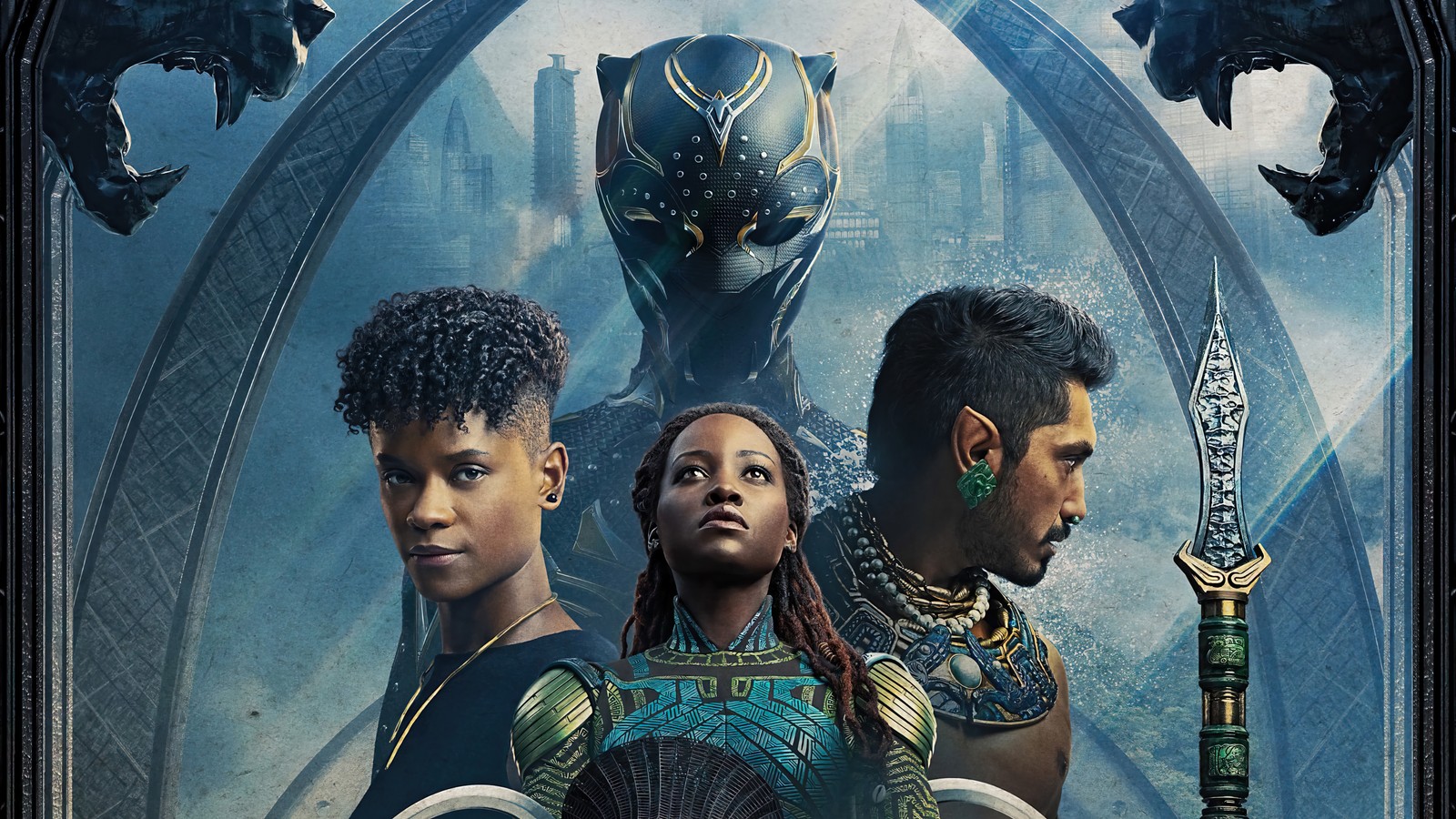 Descargar fondo de pantalla pantera negra wakanda forever, black panther wakanda forever, película, pantera negra 2, black panther 2