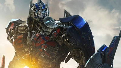 Optimus Prime: The Legendary Autobot in Epic Space Action