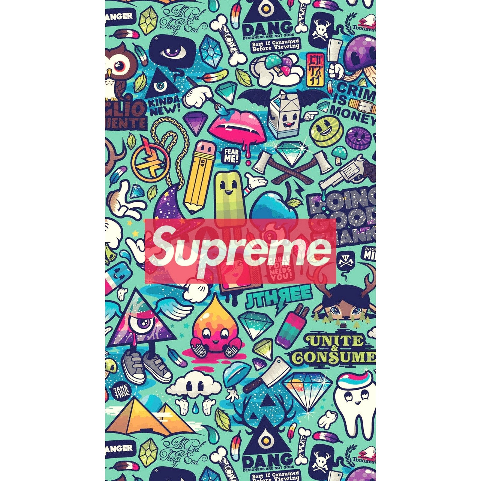 Funda supreme para iphone (hyped, supreme)