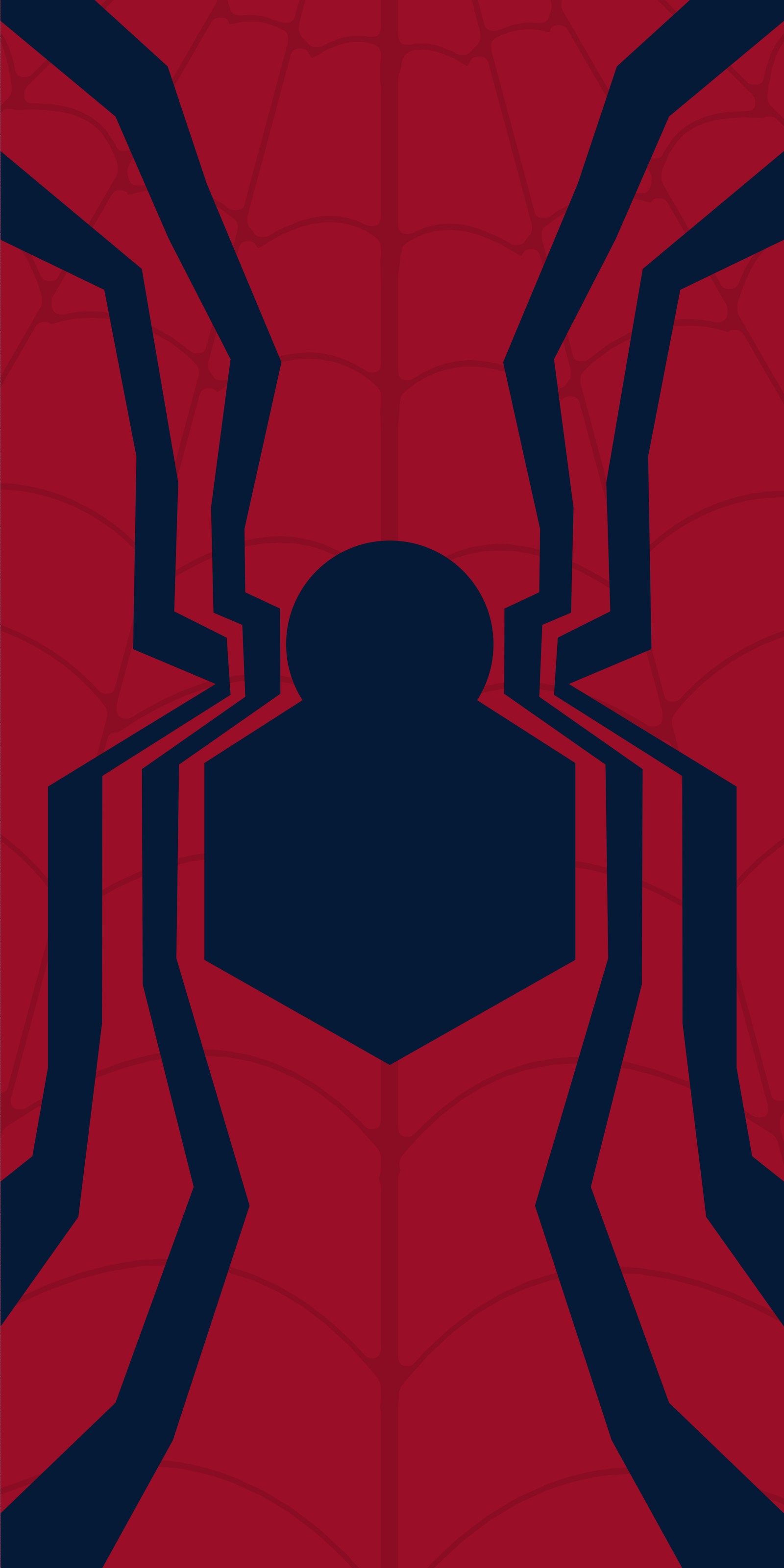 Logo de spider-man sur un fond rouge (marvel, spider man, spiderman)