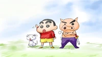 anime, crayonshinchan, shin chan, shinchan wallpaper