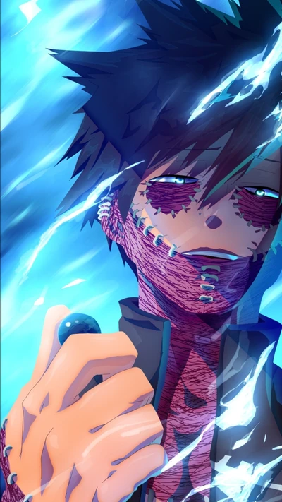 anime, boku no hero academia, dabi, izuku, my hero academia