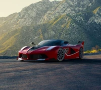 ferrari, mountains, sport, supercar