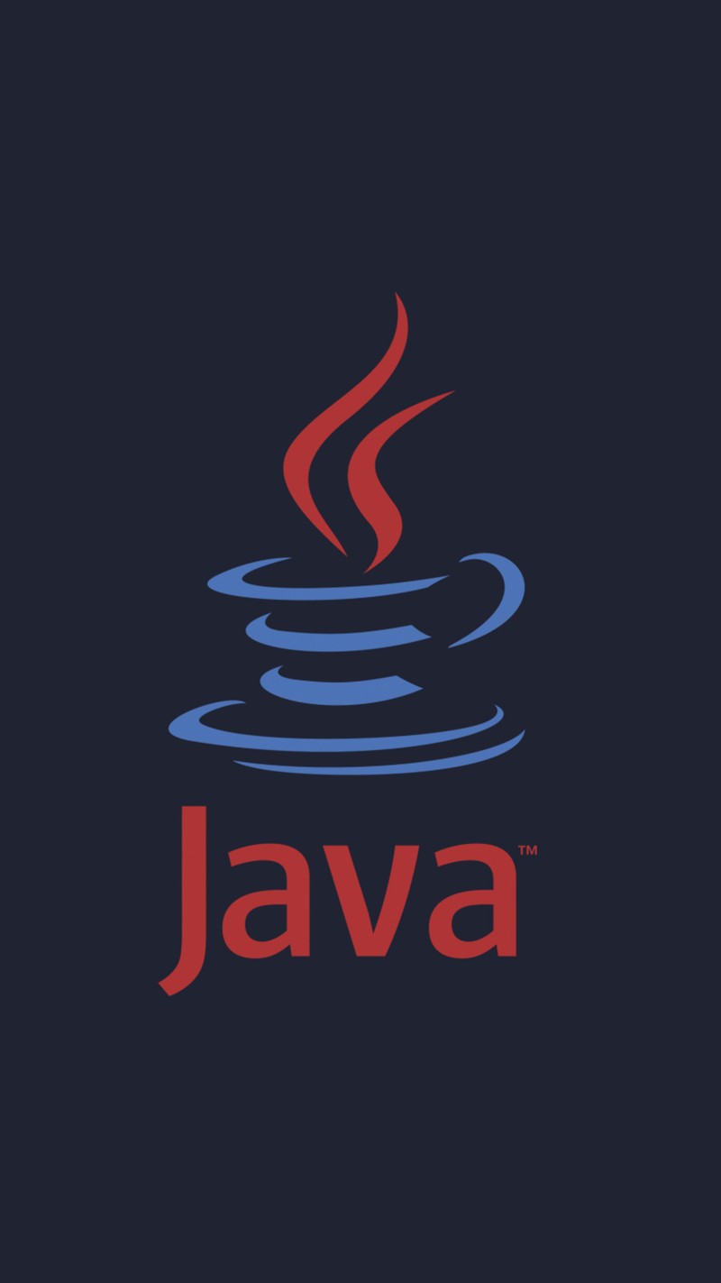 Um close de um logotipo em um fundo vermelho e azul (chedesign, java, jdk9, programação)