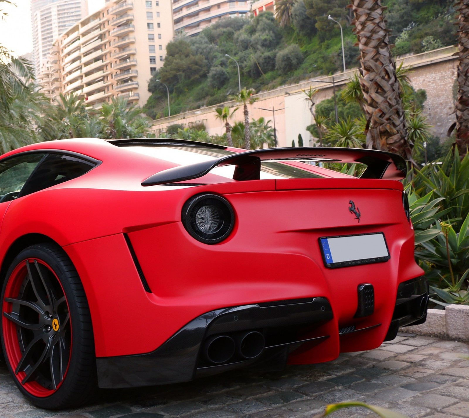 Descargar fondo de pantalla bodykit, coche, genial, f12, rojo