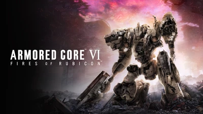 Armored Core VI: Огни Рубикона - Мех в безлюдном ландшафте