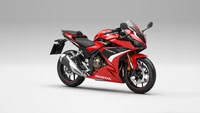 2022 Honda CB500R: Sleek Red Sports Bike in 4K Resolution