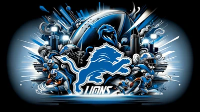 Detroit Lions: Bold Artistry Celebrating NFL Spirit