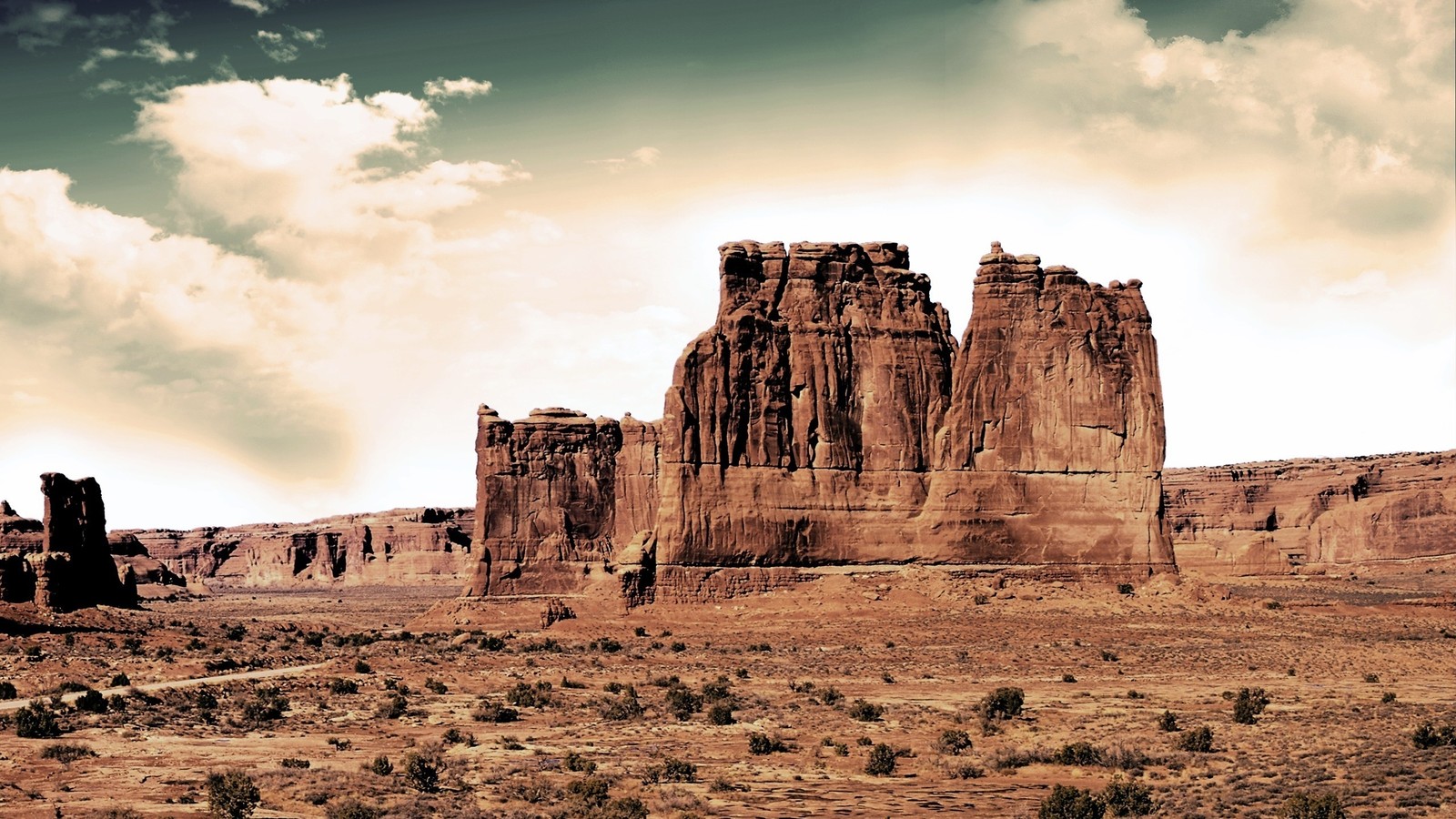 Lade nationalpark, park, wahrzeichen, butte, badlands Hintergrund herunter