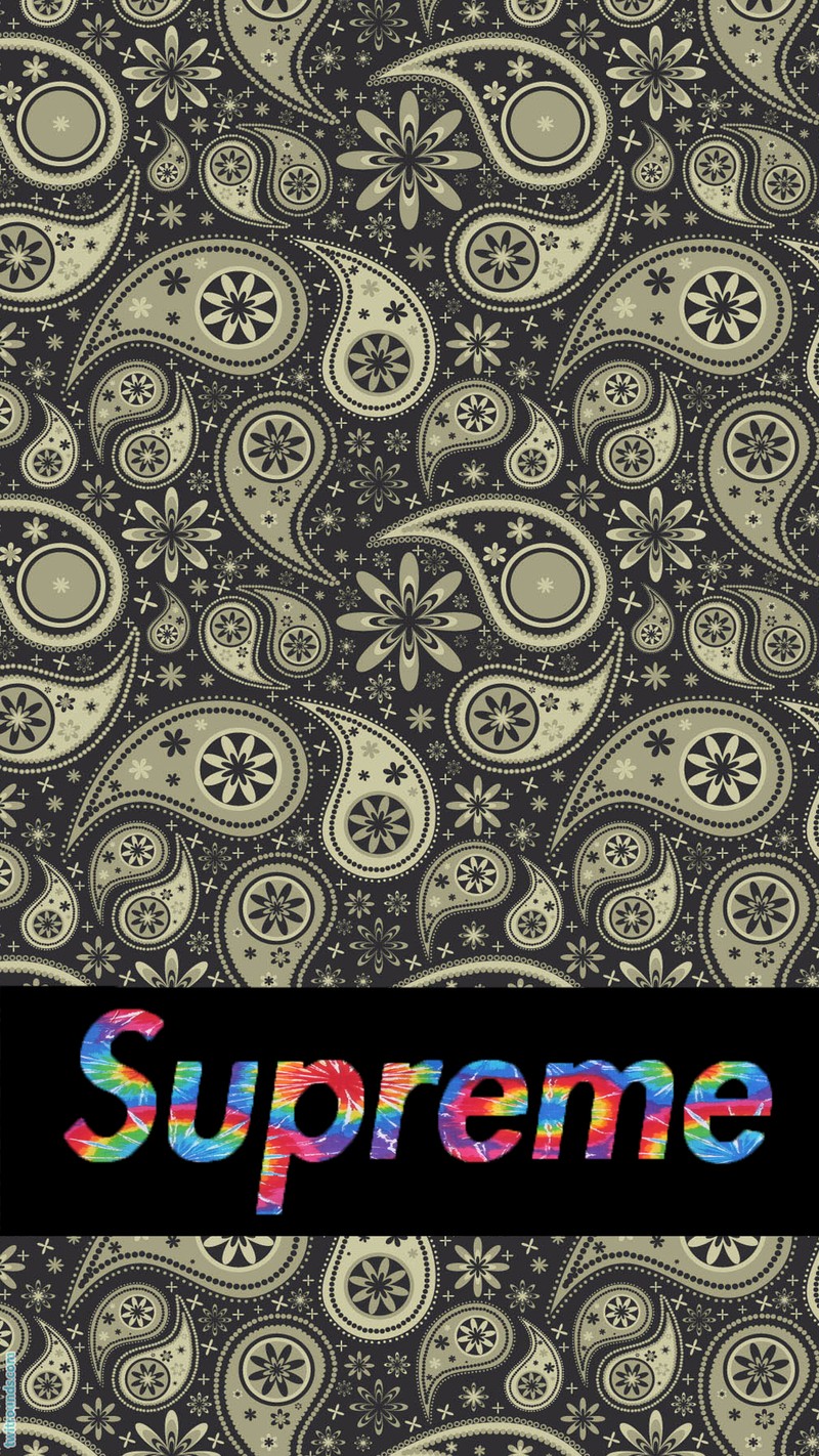 Обои supreme для айфона (клевый, пейсли, paisley, скейт, supreme)