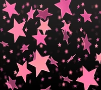 Estrelas roxas abstratas em movimento