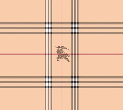 Motif de logo Burberry avec design à carreaux emblématique