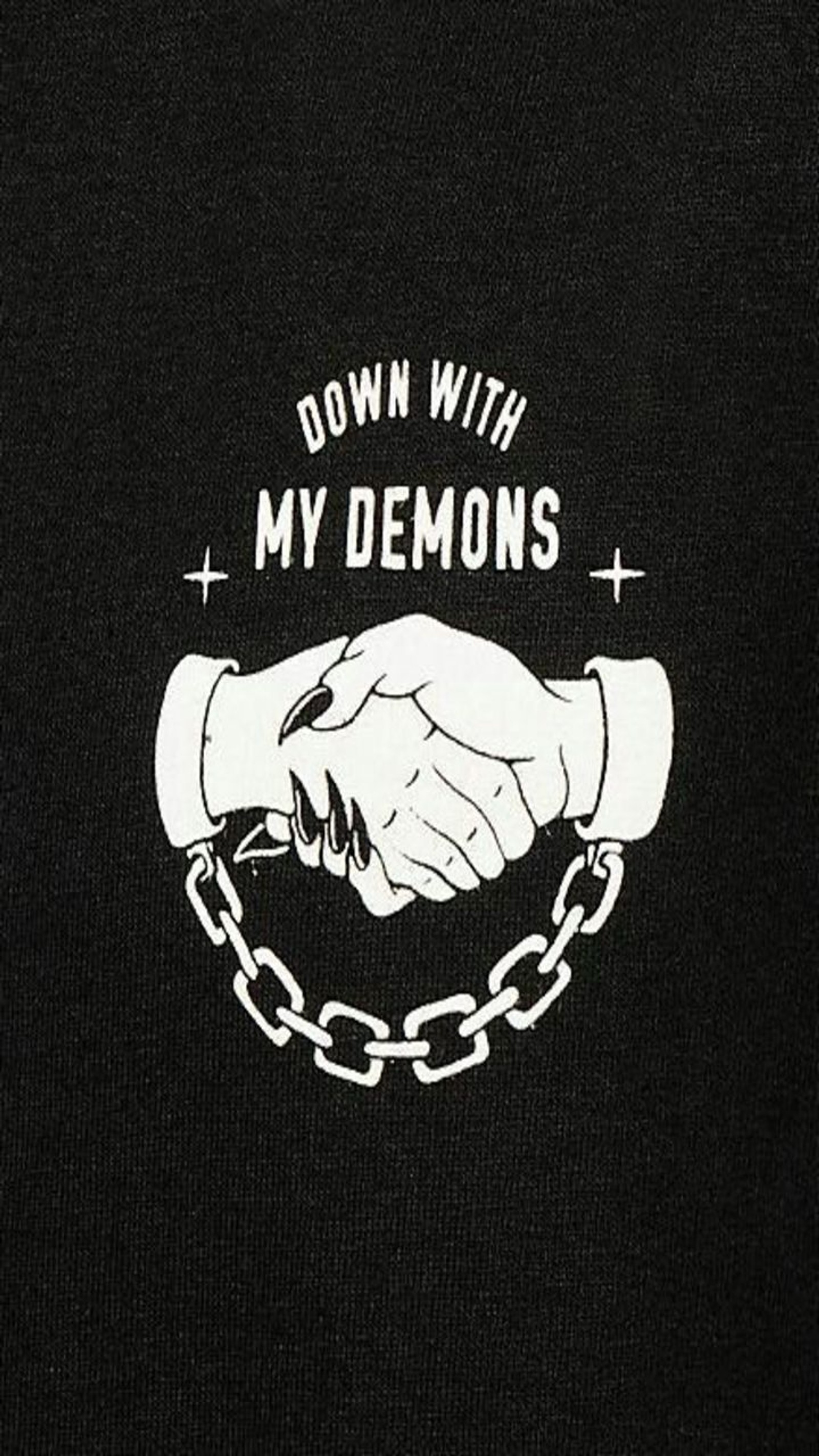 chains, dark, demons, down wallpaper