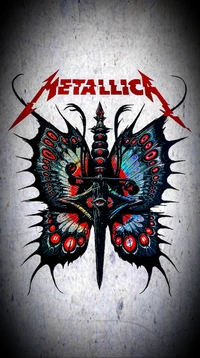 mariposa, heavy metal, logotipo, thrash metal