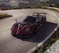 hypercar, italy, pagani, red, supercar