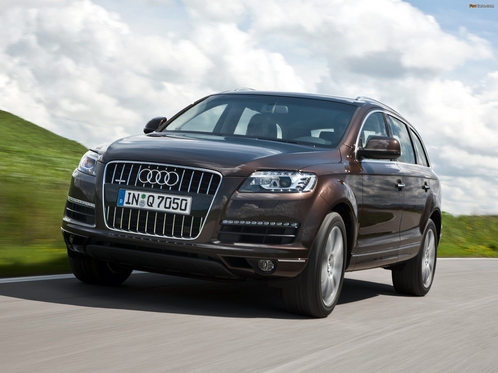 Lade auto, audi, audi q7, transport Hintergrund herunter