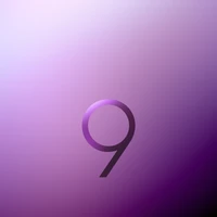 Samsung Galaxy S9 Purple Graphics with Circular Design