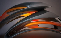 abstrakte kunst, orange, licht, abstraktion, 3d computergraphik