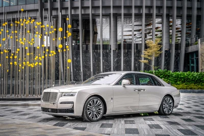 rolls royce ghost ewb, 2021, voitures, fond décran 4k