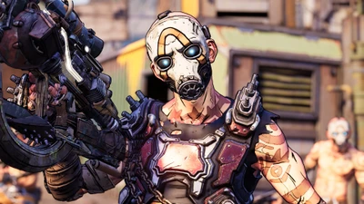 Персонаж Псих из Borderlands 3 готов к бою