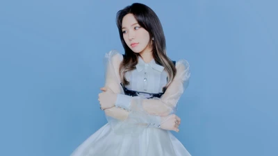 Wendy do Red Velvet em traje azul etéreo do Festival The Reve 2022