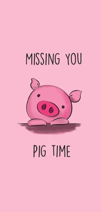 pig, cartoon, humour, greeting card, happy wallpaper